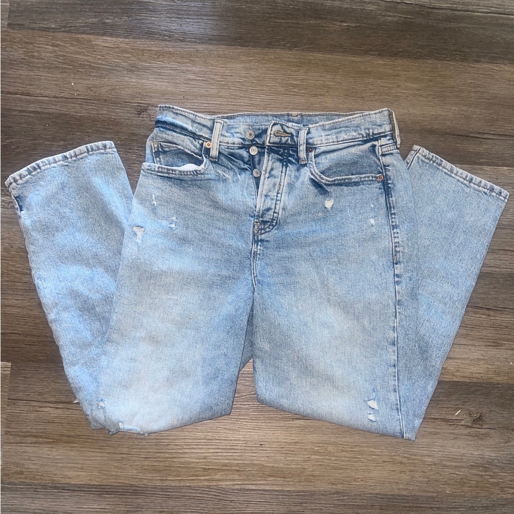 SOLD Old Navy Jeans Womens 6 Extra High-Rise Sky-Hi Straight Light Wash